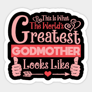 World'S est Godmother Sticker